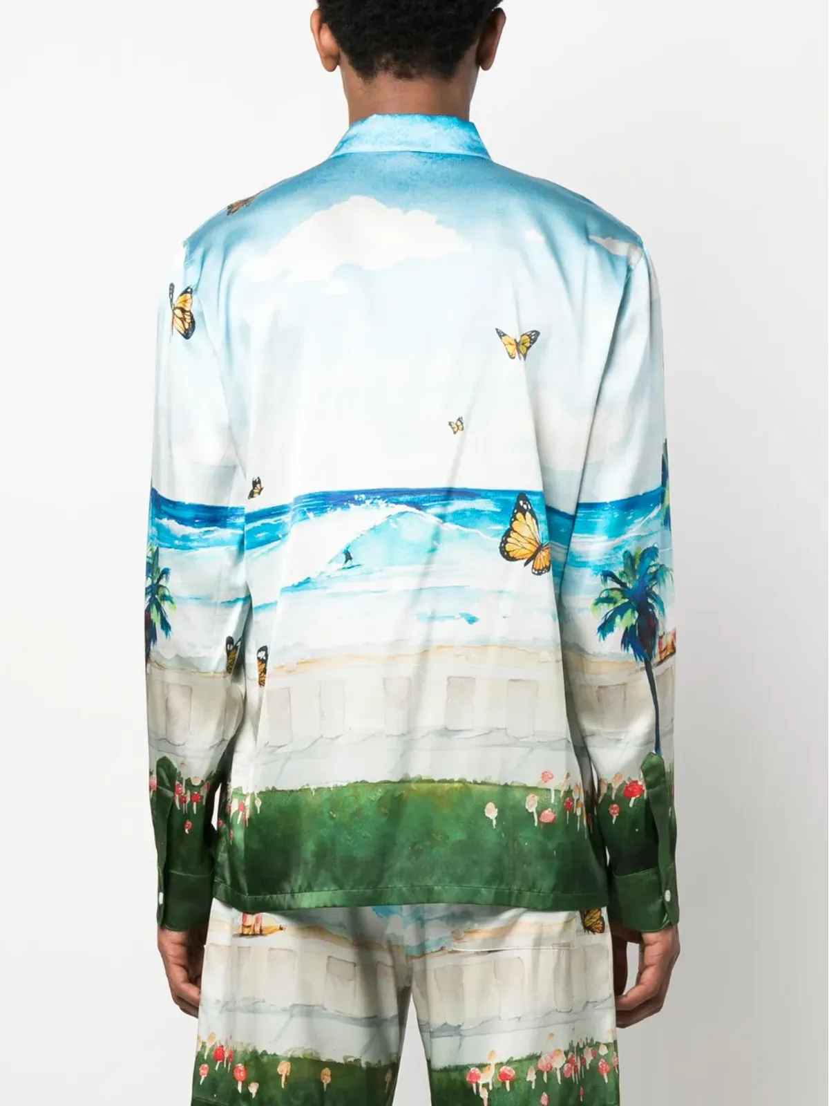 Nahmias Butterfly Beach shirt - Blue - 画像4