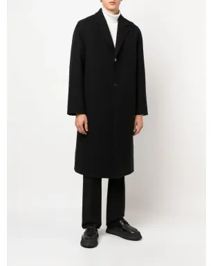 Jil Sander ブラック シングルブレスト ミドル丈コート - サムネイル2