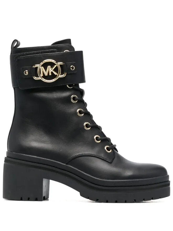 Michael Kors Michael Kors ローリーレザー アンクルブーツ - ブラックの商品画像