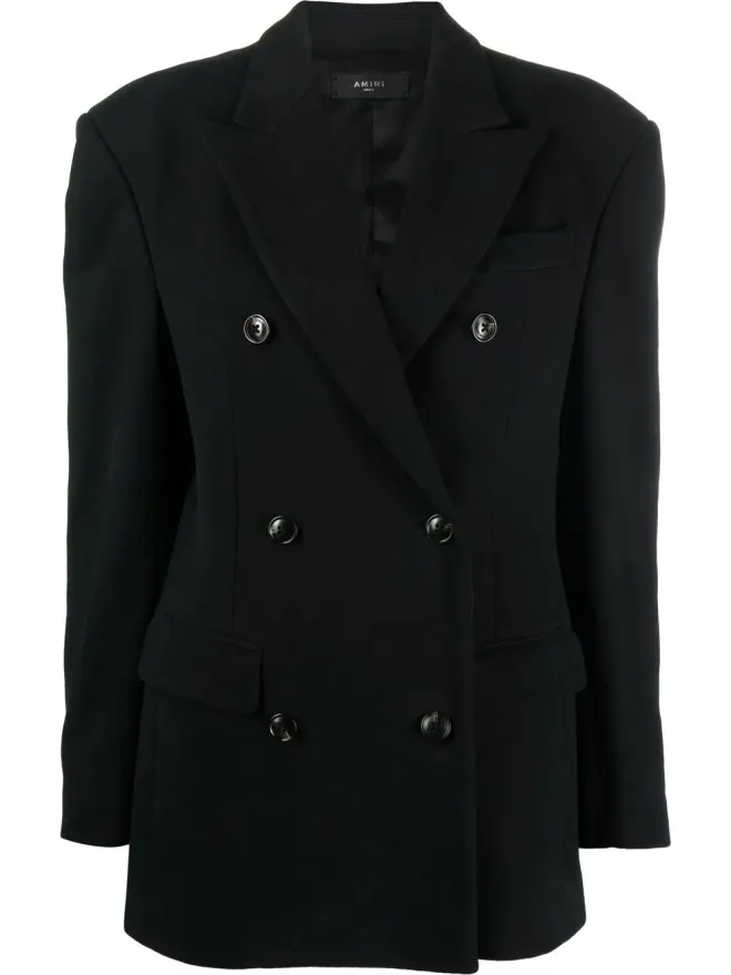 AMIRI AMIRI ダブルブレスト コットンブレザー（ブラック）の商品画像
