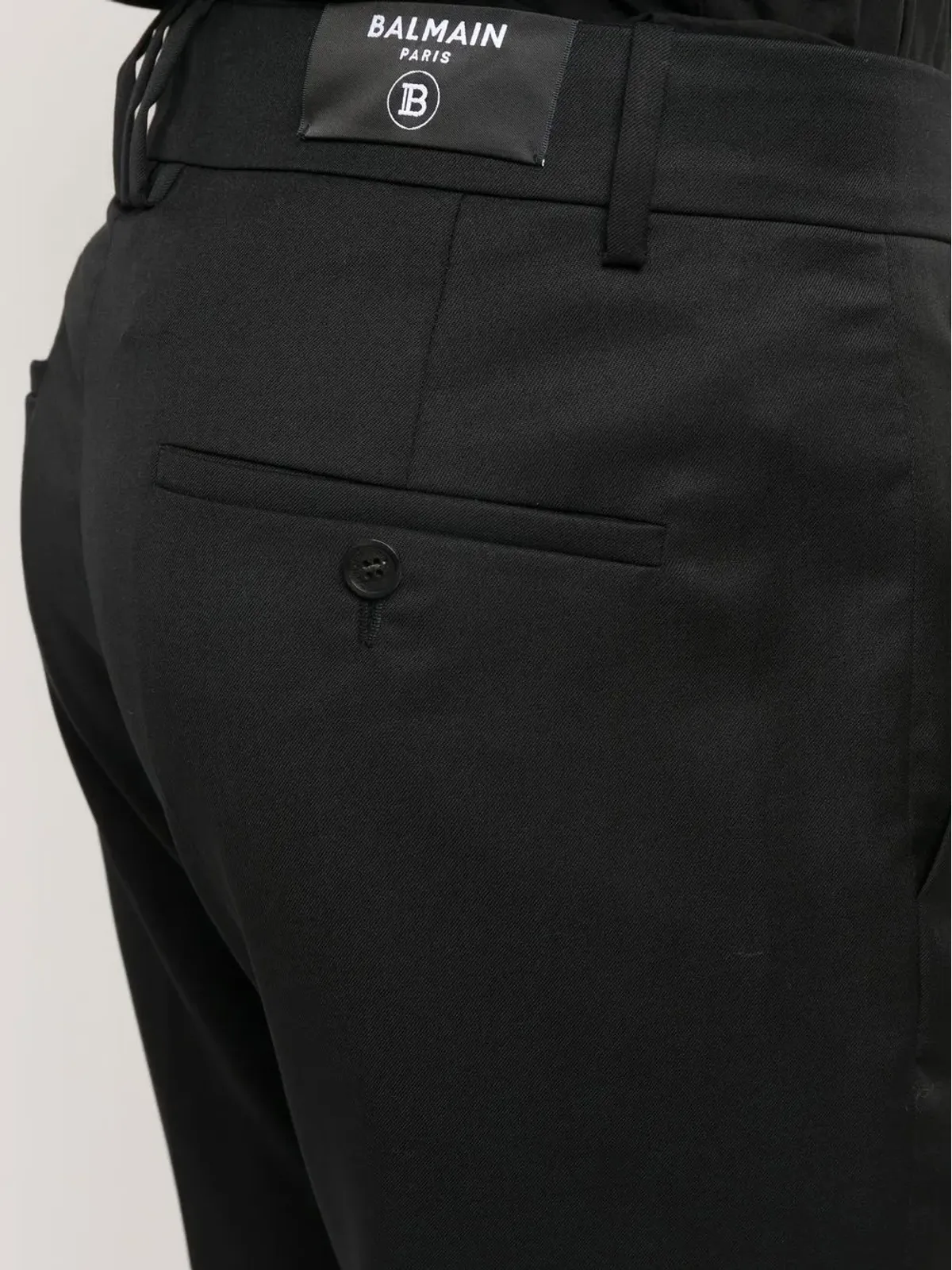 Balmain ミッドライズストレートパンツ（ブラック） - 画像5