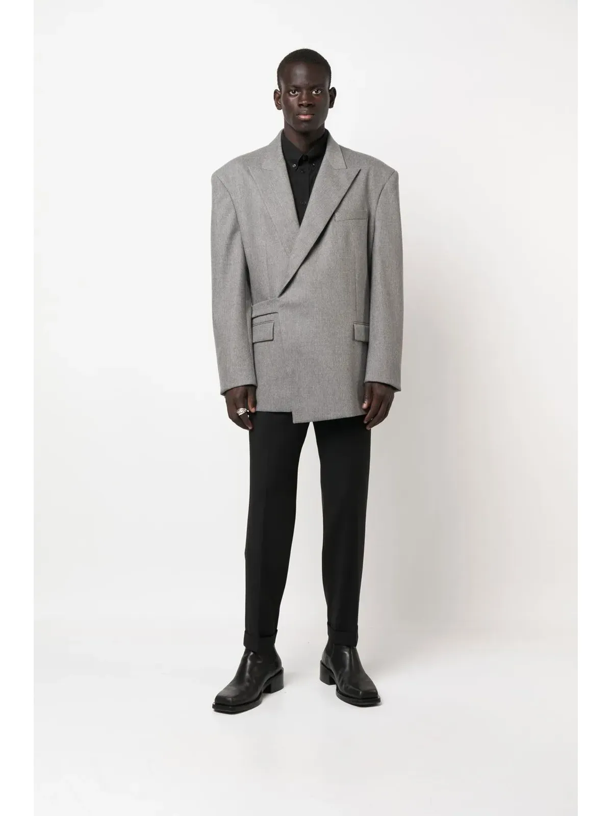 Balmain ミッドライズストレートパンツ（ブラック） - 画像2