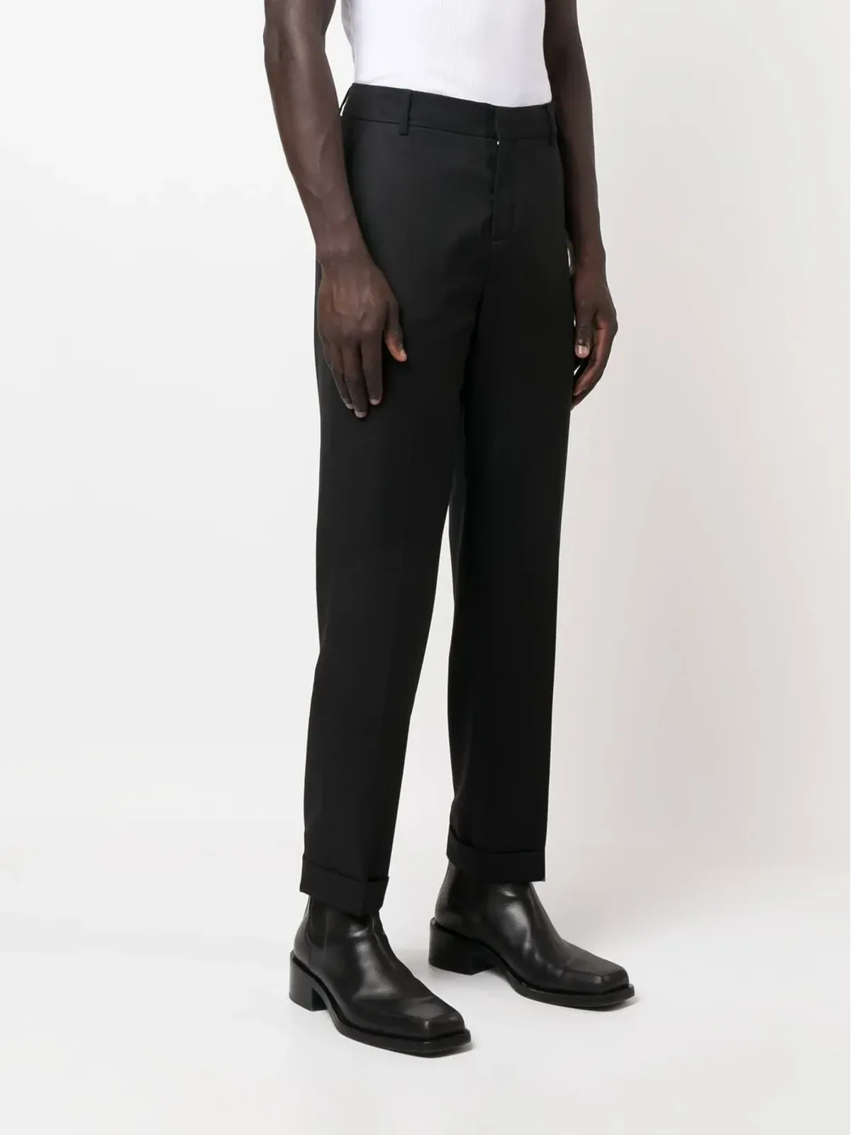 Balmain ミッドライズストレートパンツ（ブラック） - 画像3