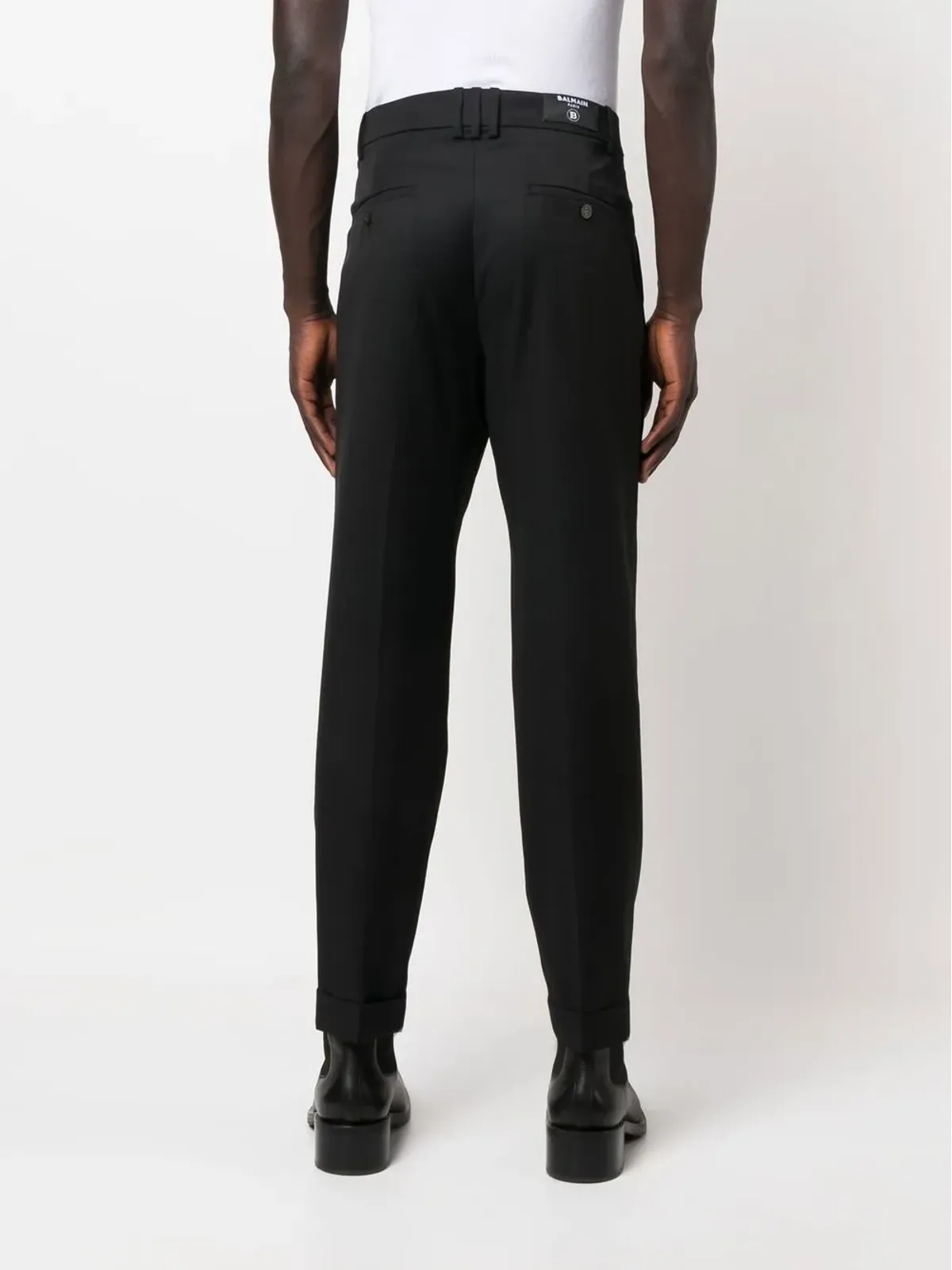 Balmain ミッドライズストレートパンツ（ブラック） - 画像4