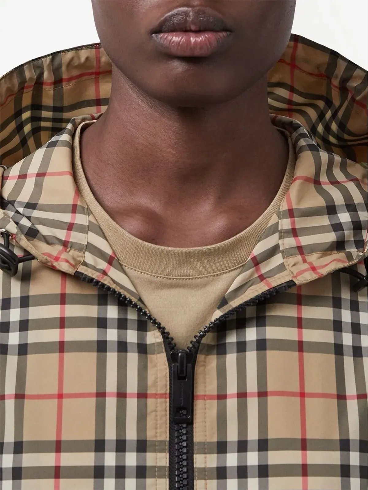 Burberry ヴィンテージチェック柄フード付きジャケット - 画像5