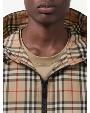 Burberry ヴィンテージチェック柄フード付きジャケット - サムネイル5