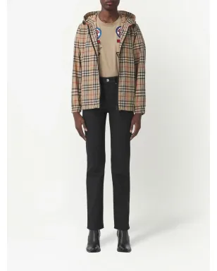 Burberry ヴィンテージチェック柄フード付きジャケット - サムネイル2