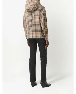 Burberry ヴィンテージチェック柄フード付きジャケット - サムネイル4