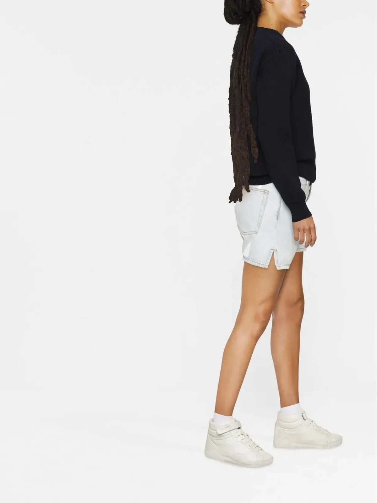 Golden Goose distressed long-sleeved jumper - Blue - 画像3