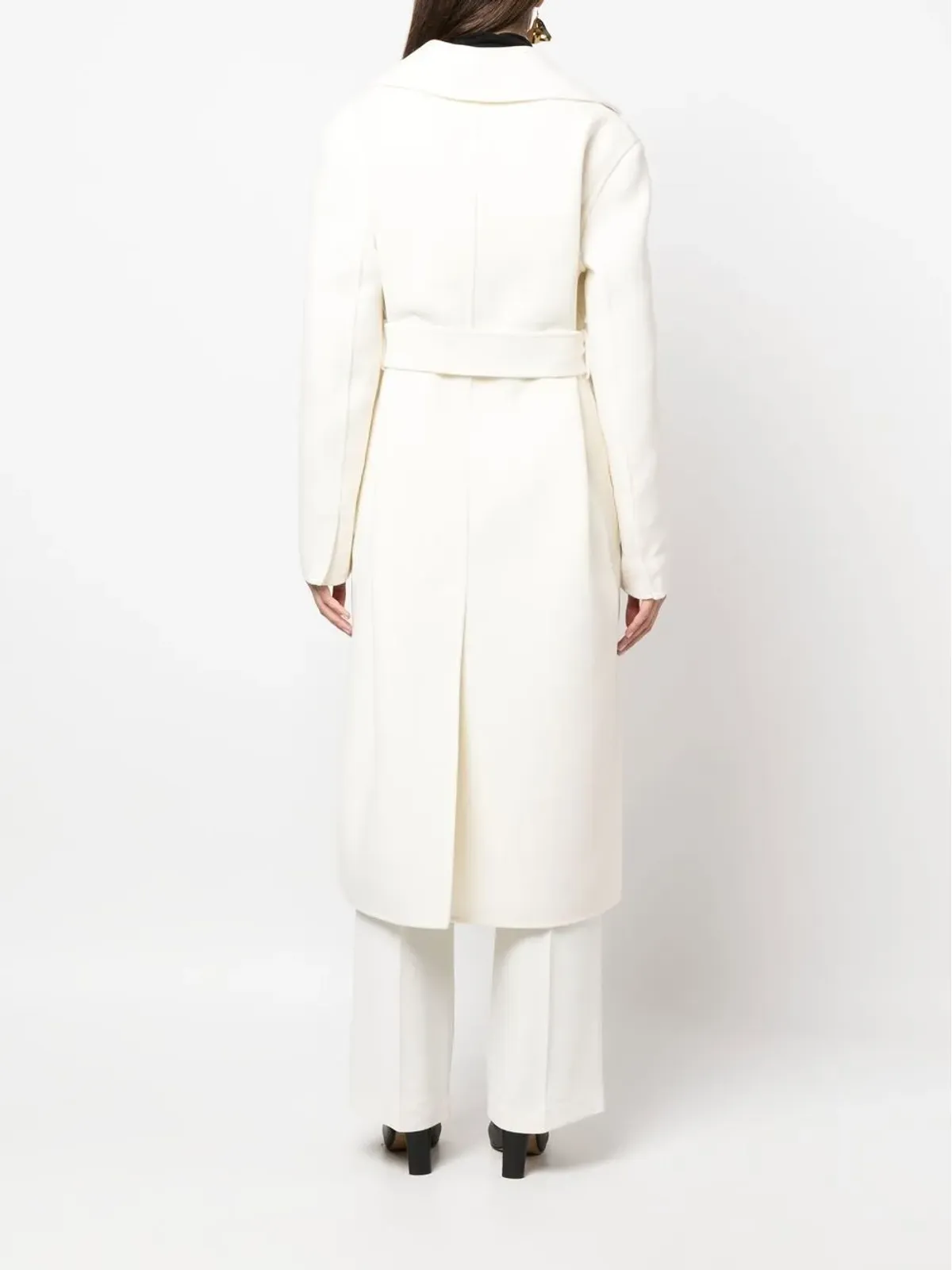 Jil Sander ベルト付きシングルブレストコート - 画像4