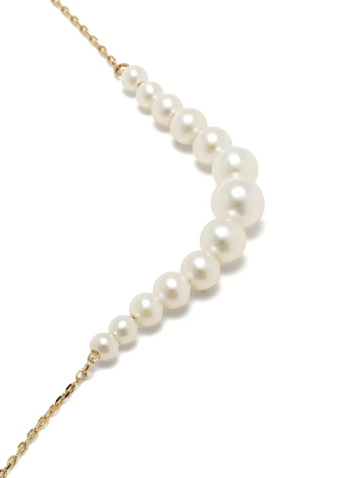 Mizuki 14kt yellow gold Akoya pearl bracelet - 画像3