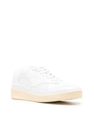 Jil Sander パネルド ロー・トップ レザー スニーカー - サムネイル2