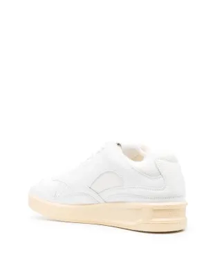 Jil Sander パネルド ロー・トップ レザー スニーカー - サムネイル3