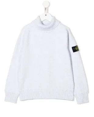 Stone Island Junior コンパスパッチ ロールネック ジャンパー - サムネイル1