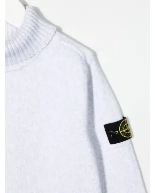 Stone Island Junior コンパスパッチ ロールネック ジャンパー - サムネイル3