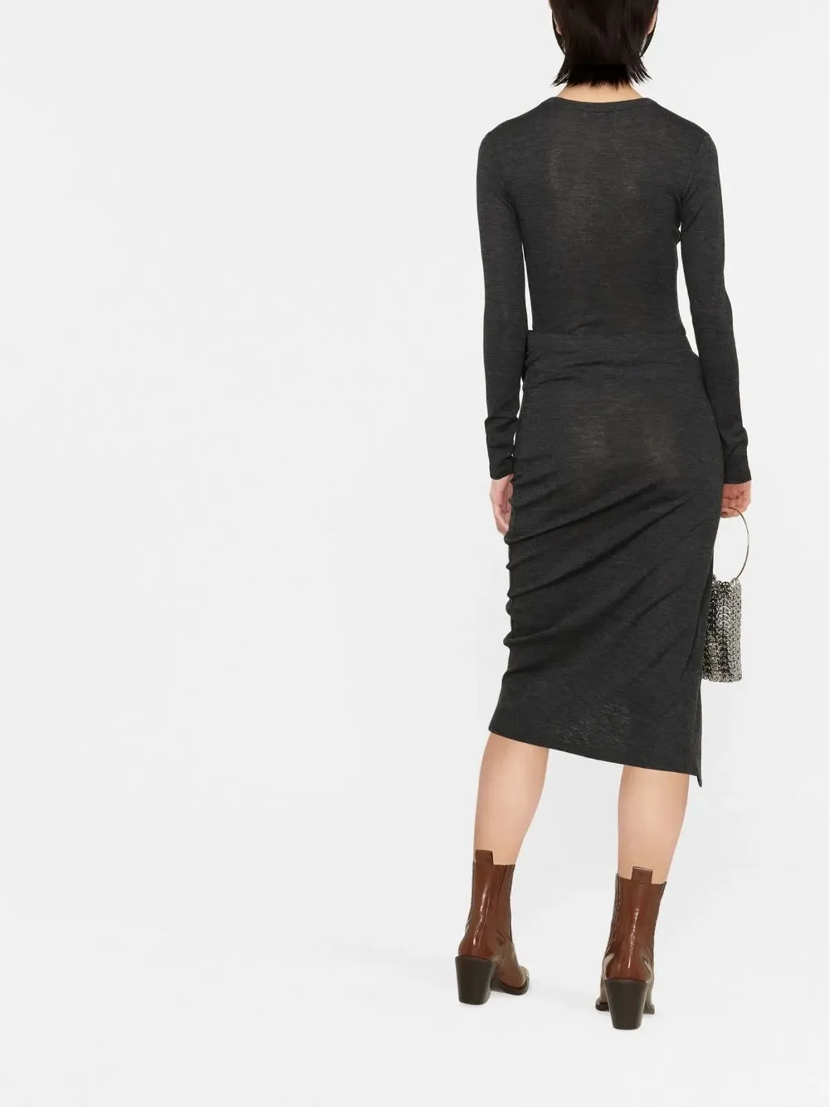 Rabanne ruched midi skirt - 画像4