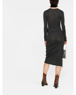 Rabanne ruched midi skirt - サムネイル4