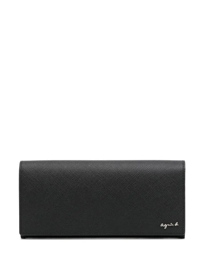 agnès b. agnès b. ロゴプレートレザーウォレットの商品画像