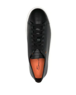 Santoni レザー ローカットスニーカー - サムネイル4