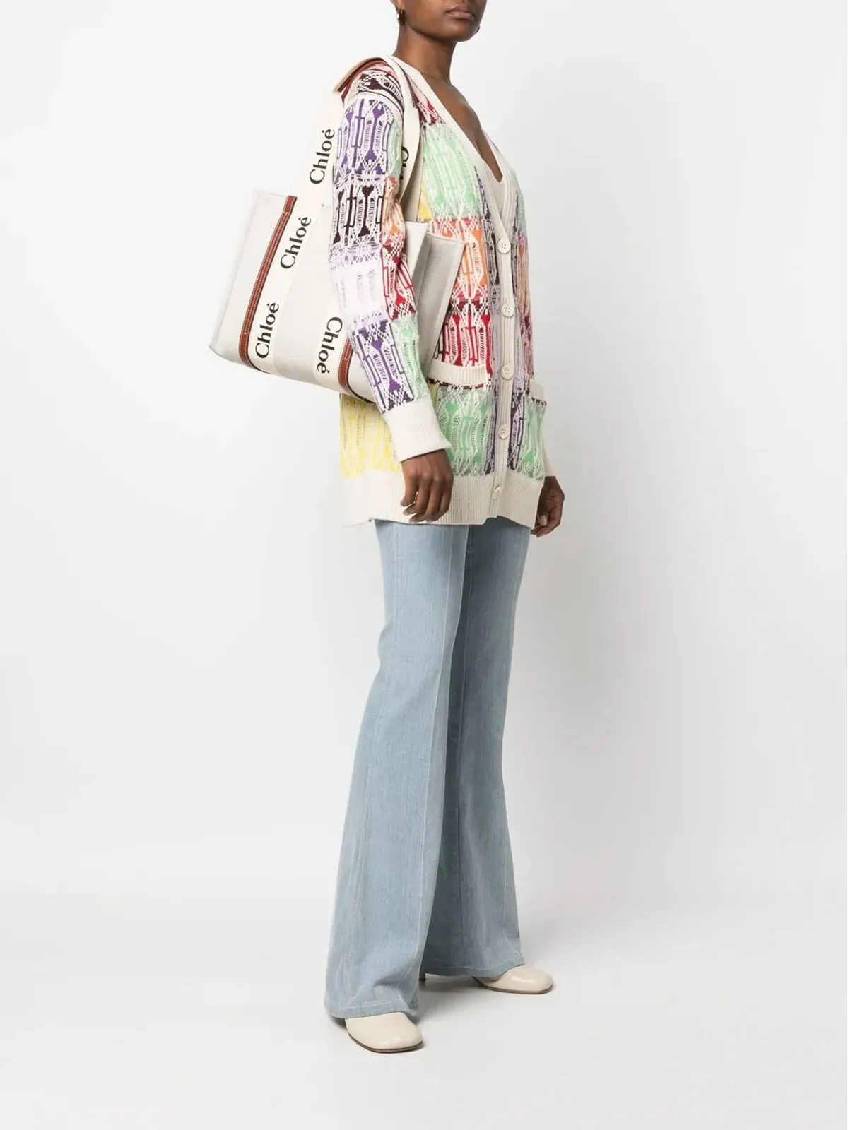 Chloé Woody logo-print トートバッグ - 画像2