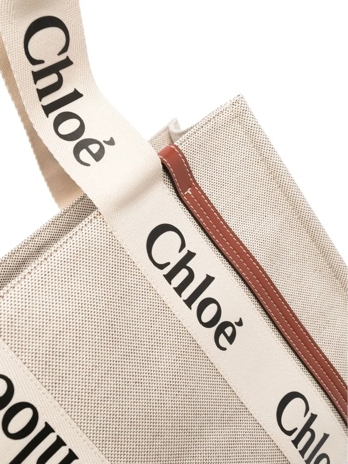 Chloé Woody logo-print トートバッグ - 画像4