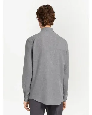 Zegna Cashco長袖シャツ - サムネイル4