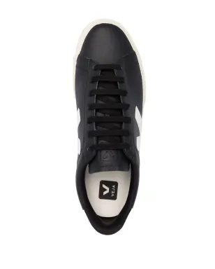 VEJA Campo レザー スニーカー ブラック - サムネイル4