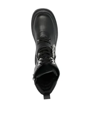 Versace Jeans Couture Drew バロックバックル コンバットブーツ - サムネイル4