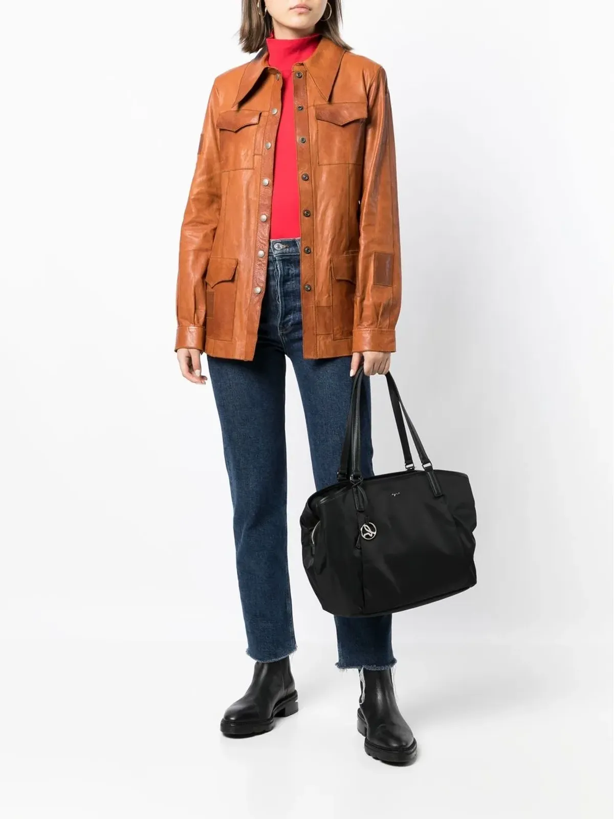 agnès b. fmedium ジップ付きショルダーバッグ - 画像2