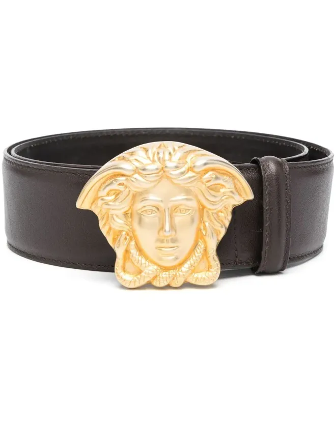 Versace Pre-Owned Versace Pre-Owned メデューサ ヘッド バックル ベルト - ブラウンの商品画像