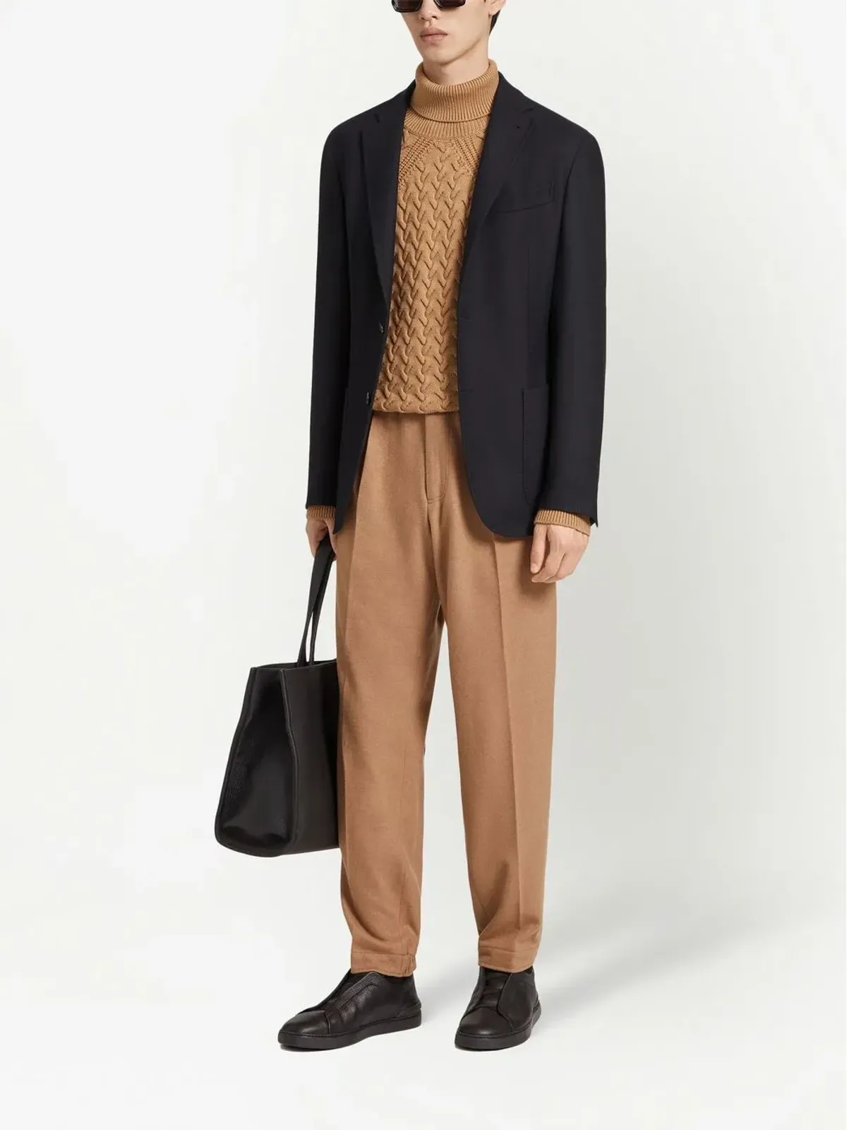 Zegna トロフェオ シングルブレスト カシミヤジャケット - 画像2