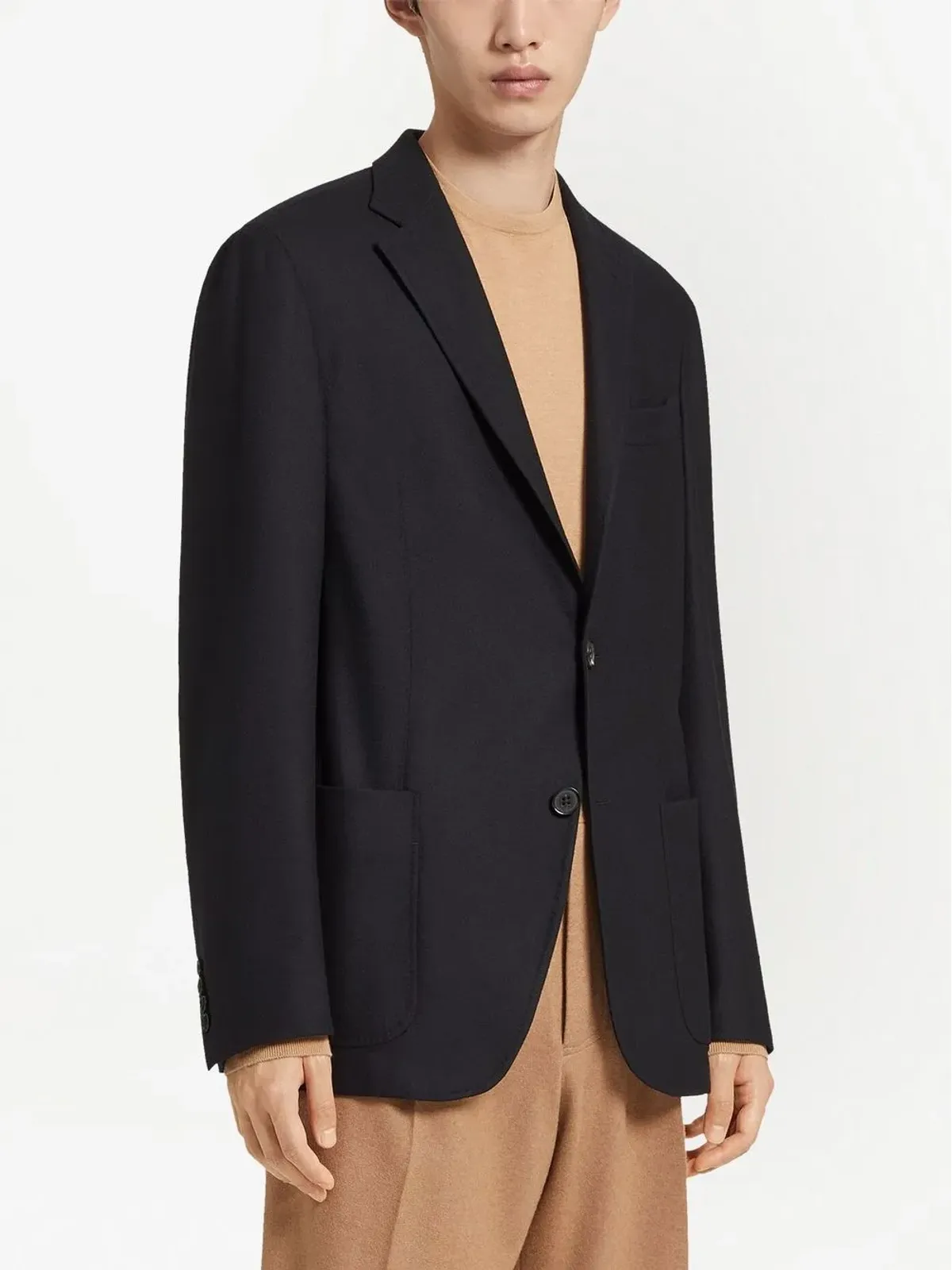 Zegna トロフェオ シングルブレスト カシミヤジャケット - 画像3