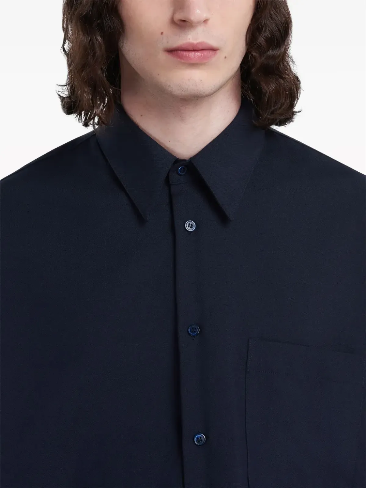Marni ロゴタグ長袖シャツ - 画像5