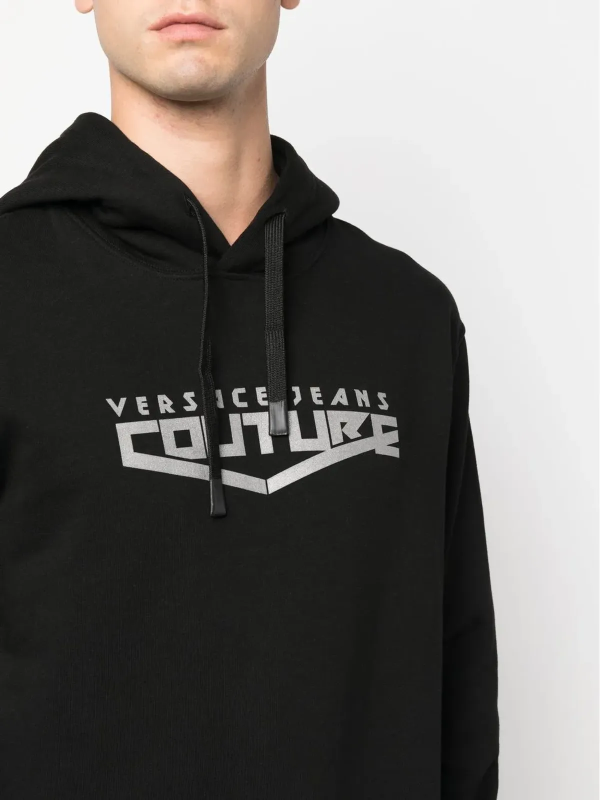 Versace Jeans Couture ロゴプリント プルオーバー フーディ - 画像5