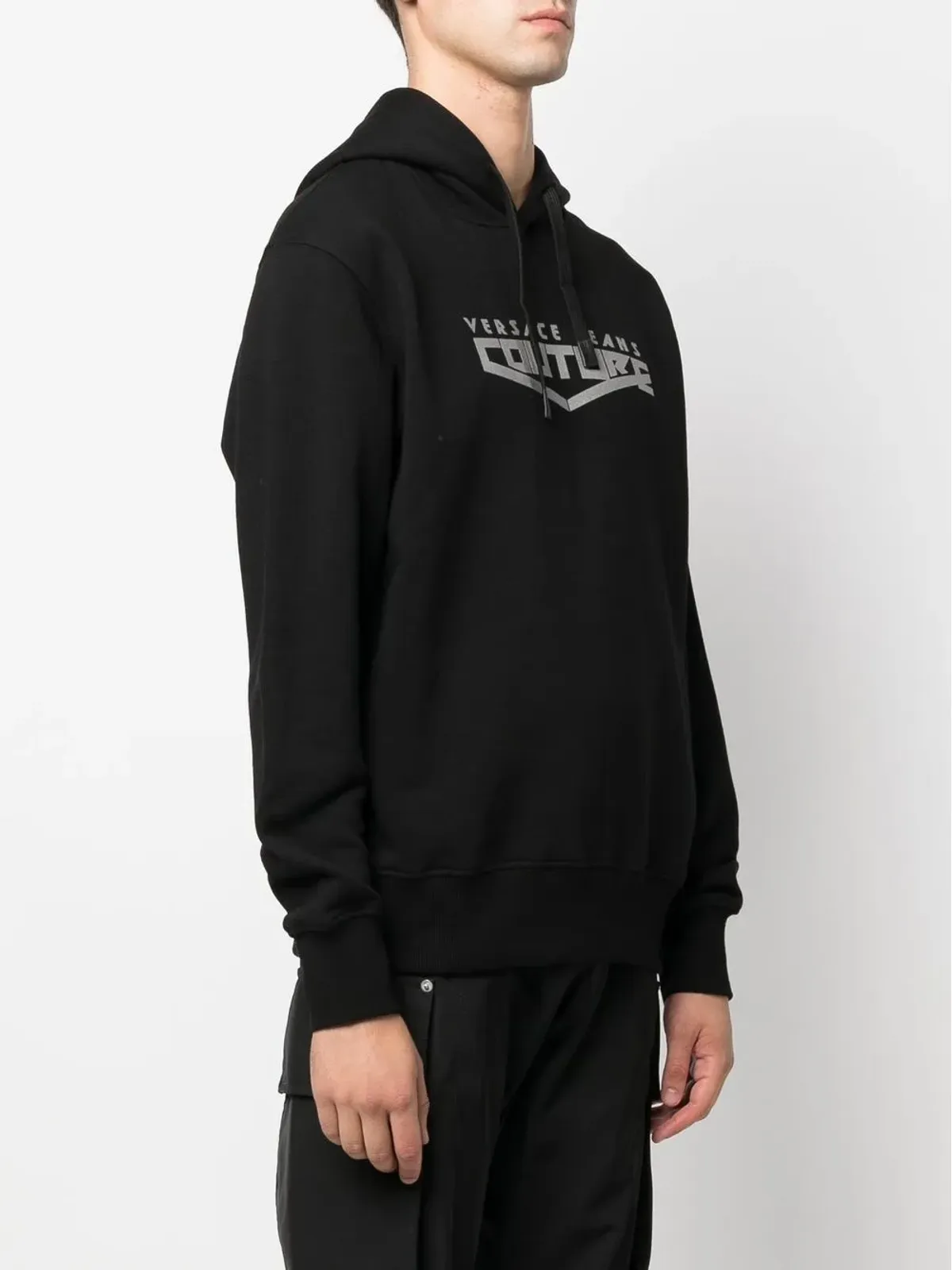 Versace Jeans Couture ロゴプリント プルオーバー フーディ - 画像3