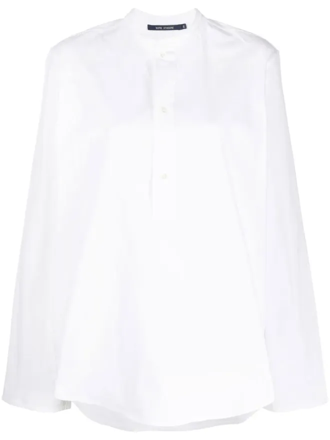 Sofie D'Hoore Sofie D'hoore バンドカラー コットン シャツの商品画像