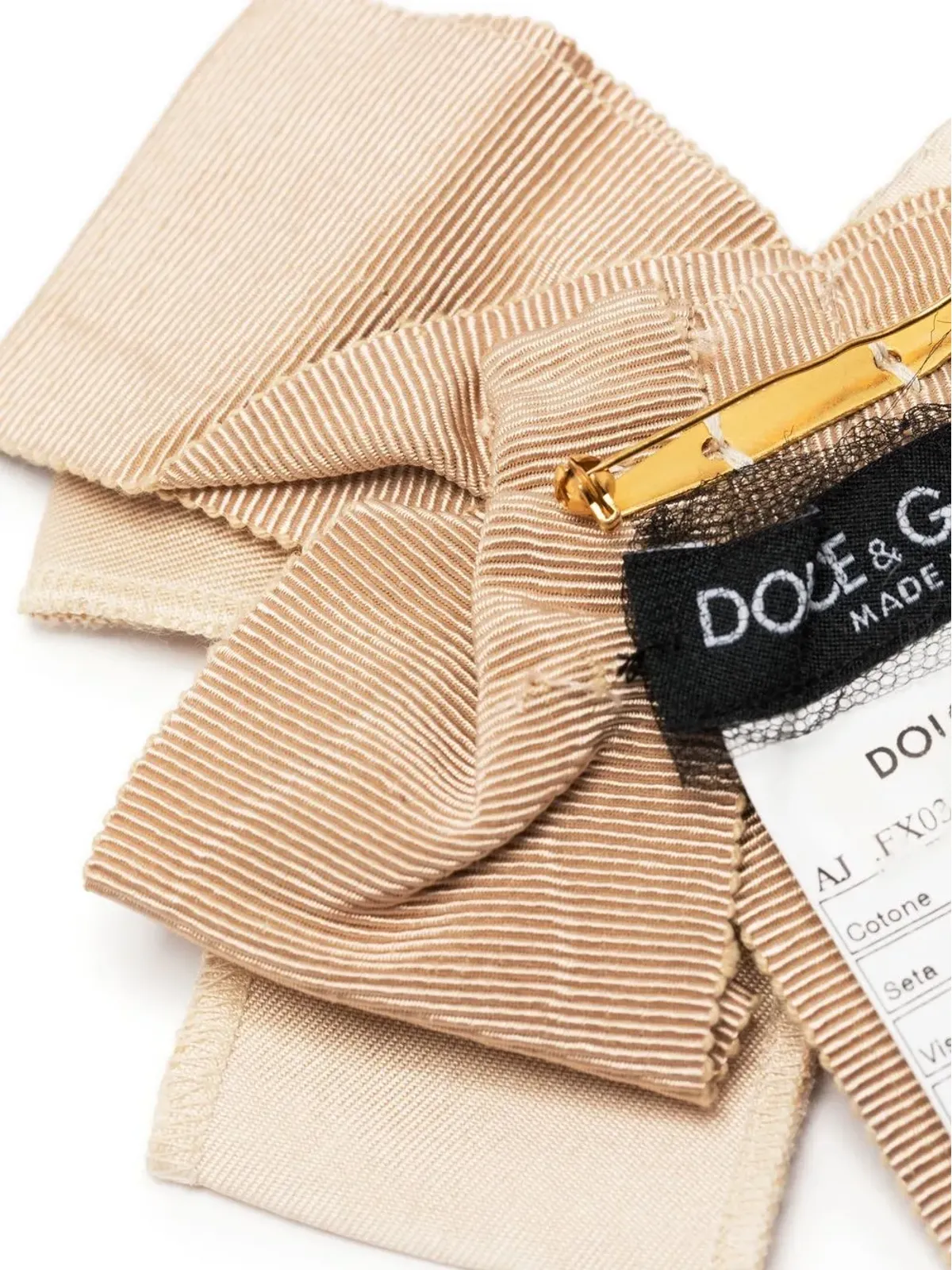 Dolce & Gabbana ボックスブローチ（ラインストーン付き／ゴールド） - 画像3