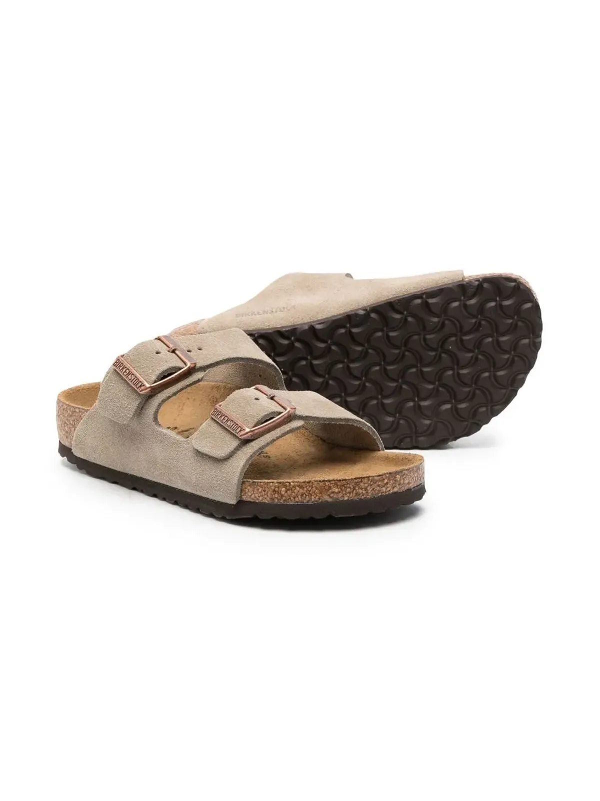 Birkenstock Kids アリゾナ レザー サンダル - 画像2