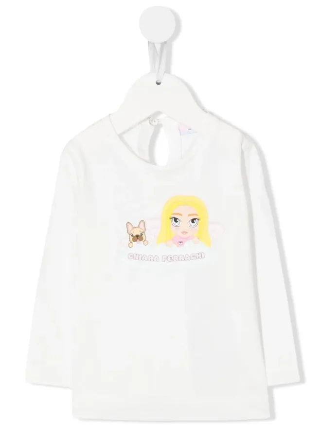 Chiara Ferragni Kids Chiara Ferragni Kids Mascotte長袖トップの商品画像