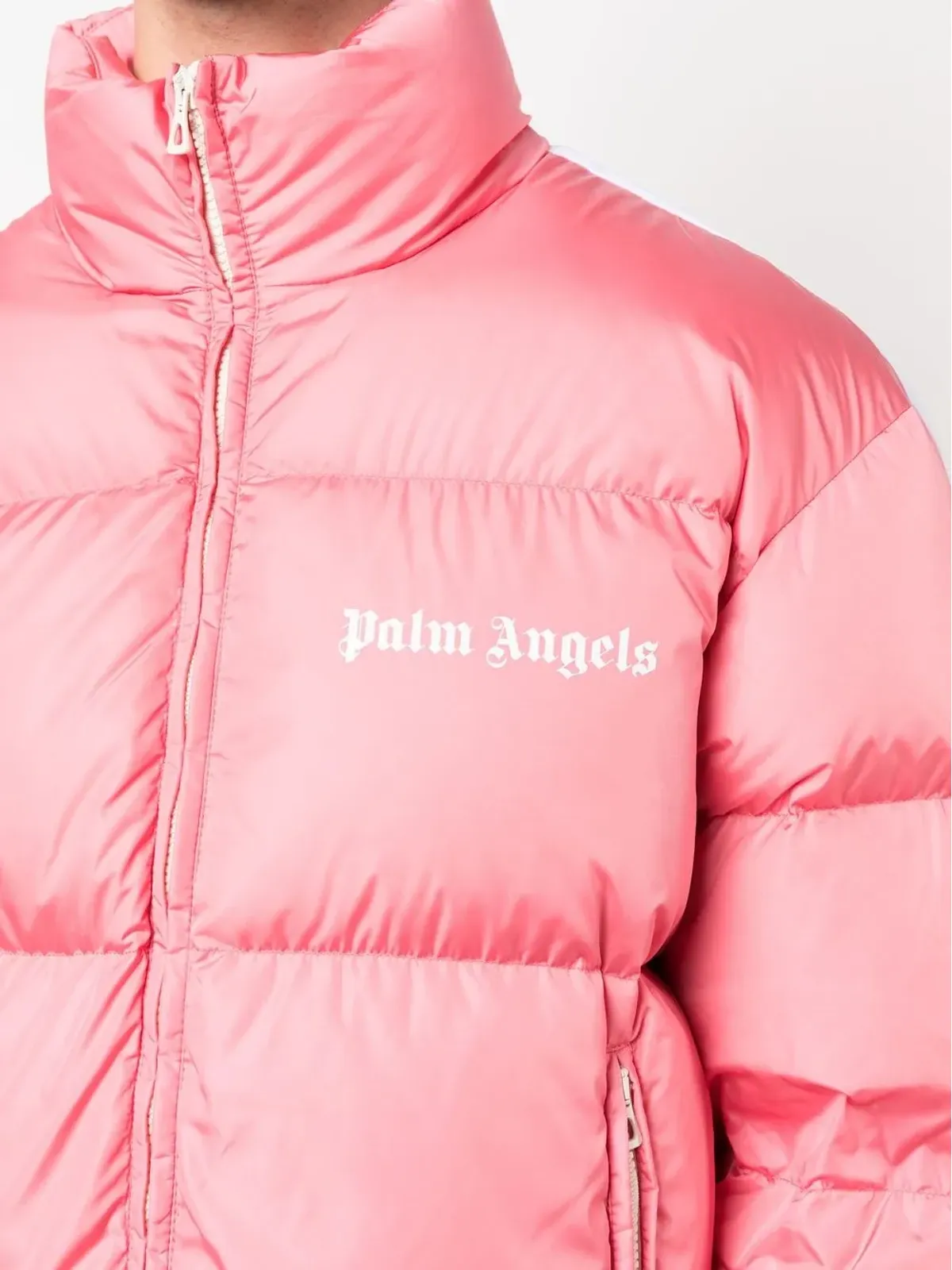 Palm Angels ロゴプリント入りパデッドジャケット - 画像5