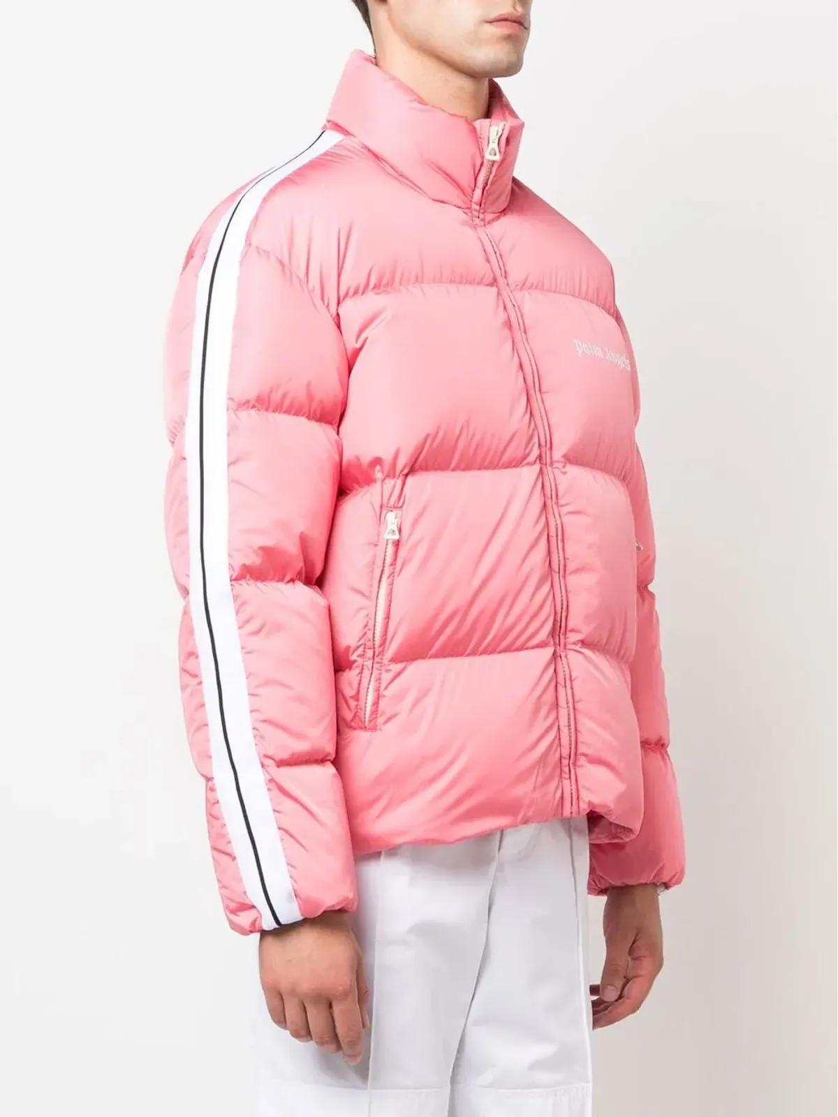 Palm Angels ロゴプリント入りパデッドジャケット - 画像3