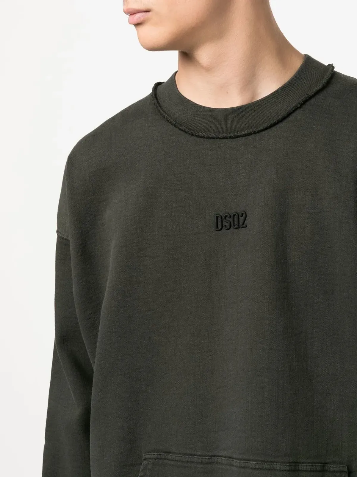 DSQUARED2 ロゴアップリケ クルーネック スウェットシャツ - 画像5