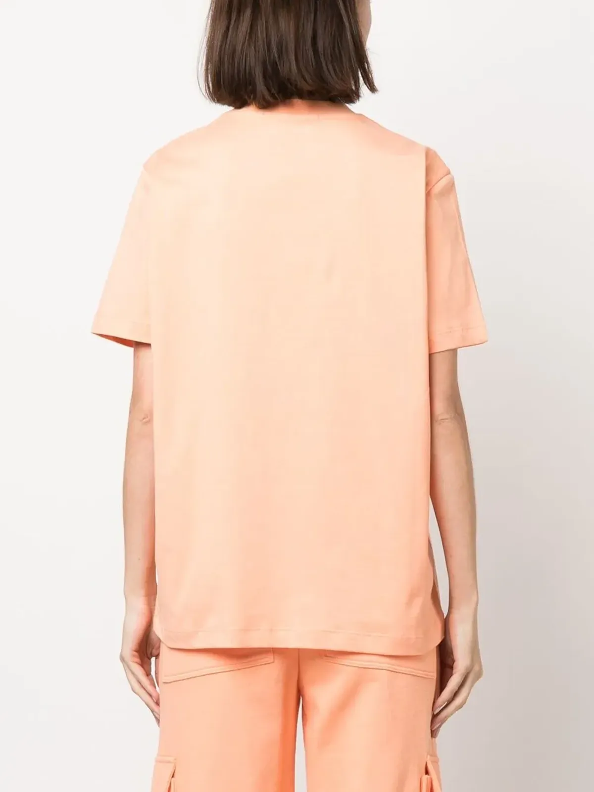 MSGM ロゴ刺繍入りコットンTシャツ - 画像4