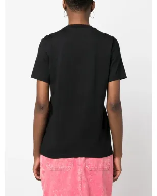 MSGM グラフィックプリント半袖Tシャツ - ブラック - サムネイル4