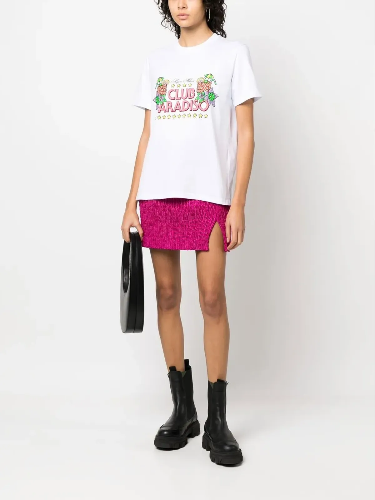 MSGM グラフィックプリント コットン Tシャツ - 画像2
