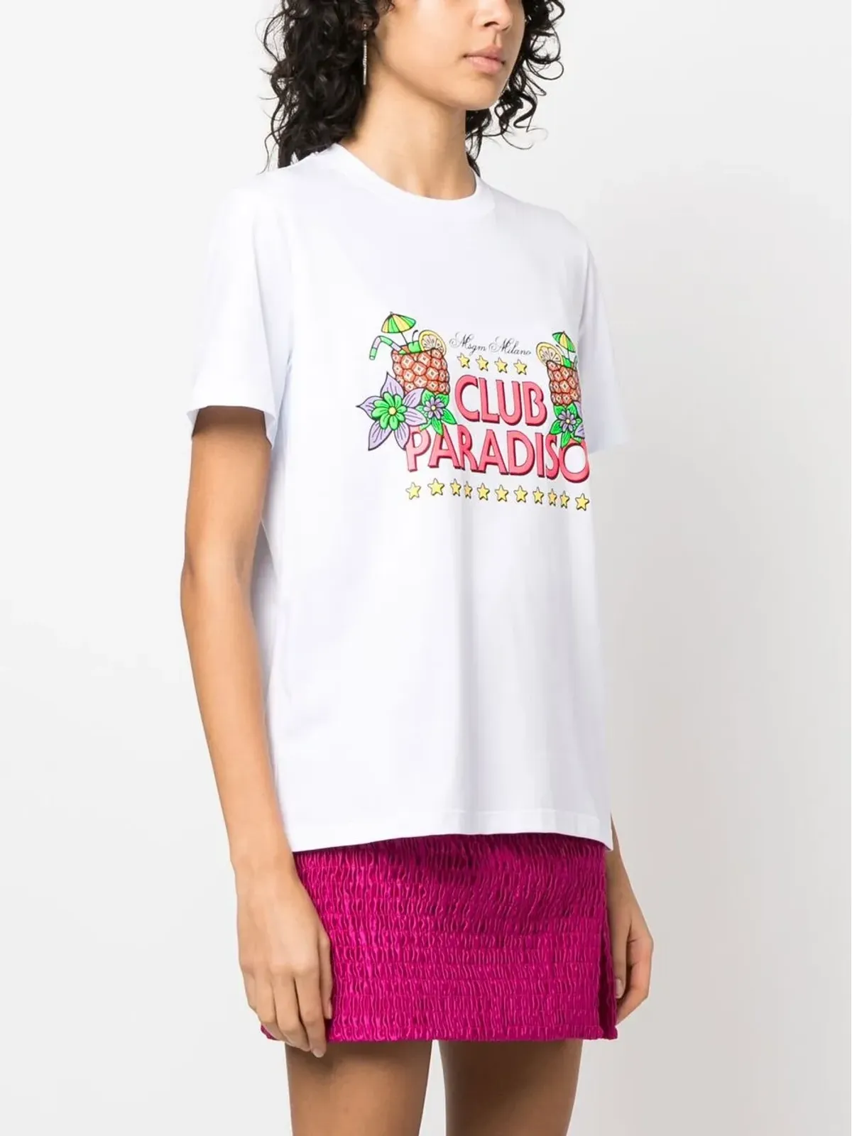 MSGM グラフィックプリント コットン Tシャツ - 画像3