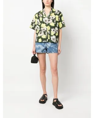 MSGM 花柄プリント半袖シャツ - サムネイル2
