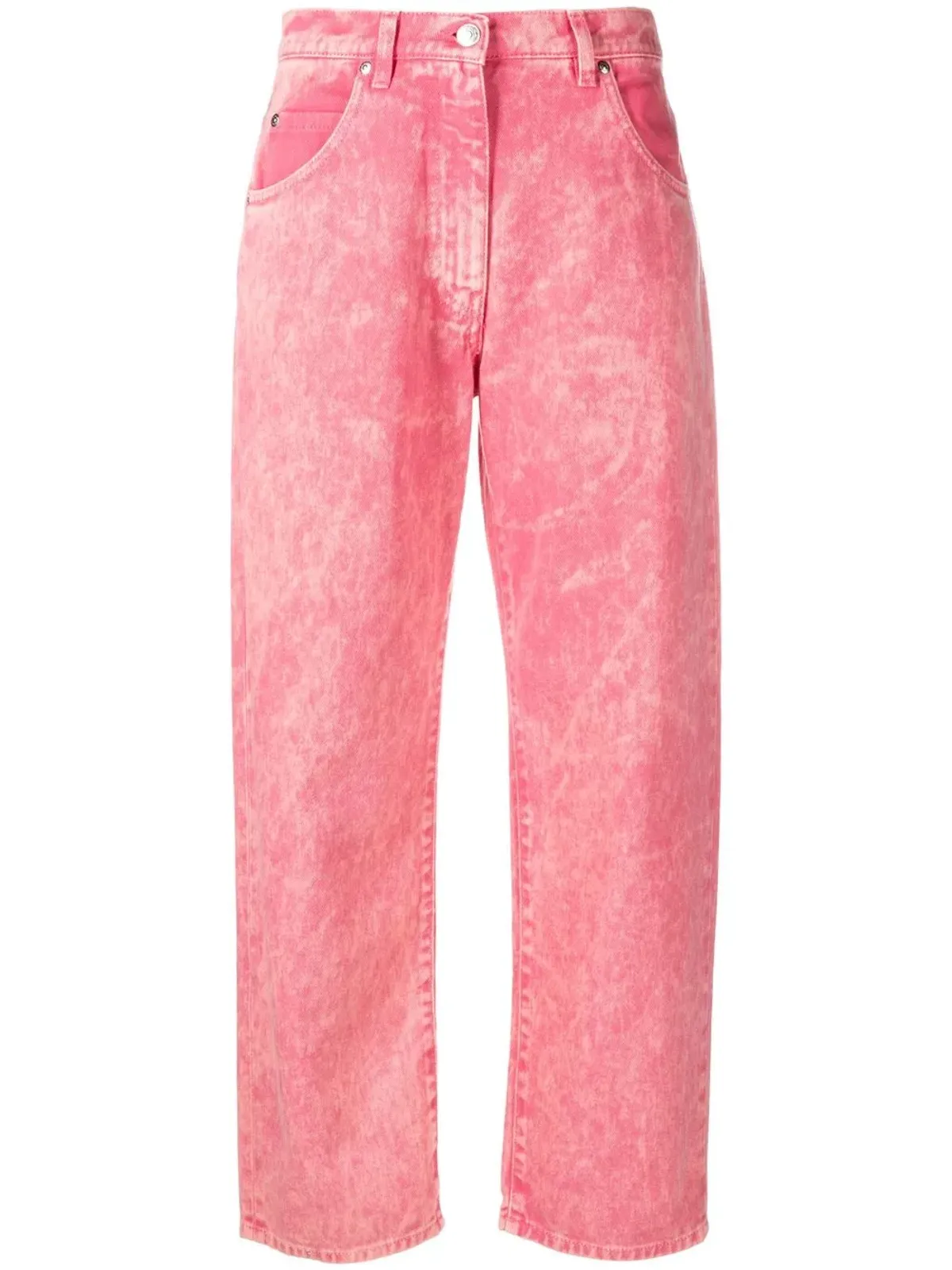 MSGM ピンク コットンデニムジーンズ - 画像1
