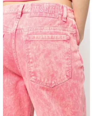MSGM ピンク コットンデニムジーンズ - サムネイル5