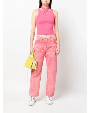 MSGM ピンク コットンデニムジーンズ - サムネイル2